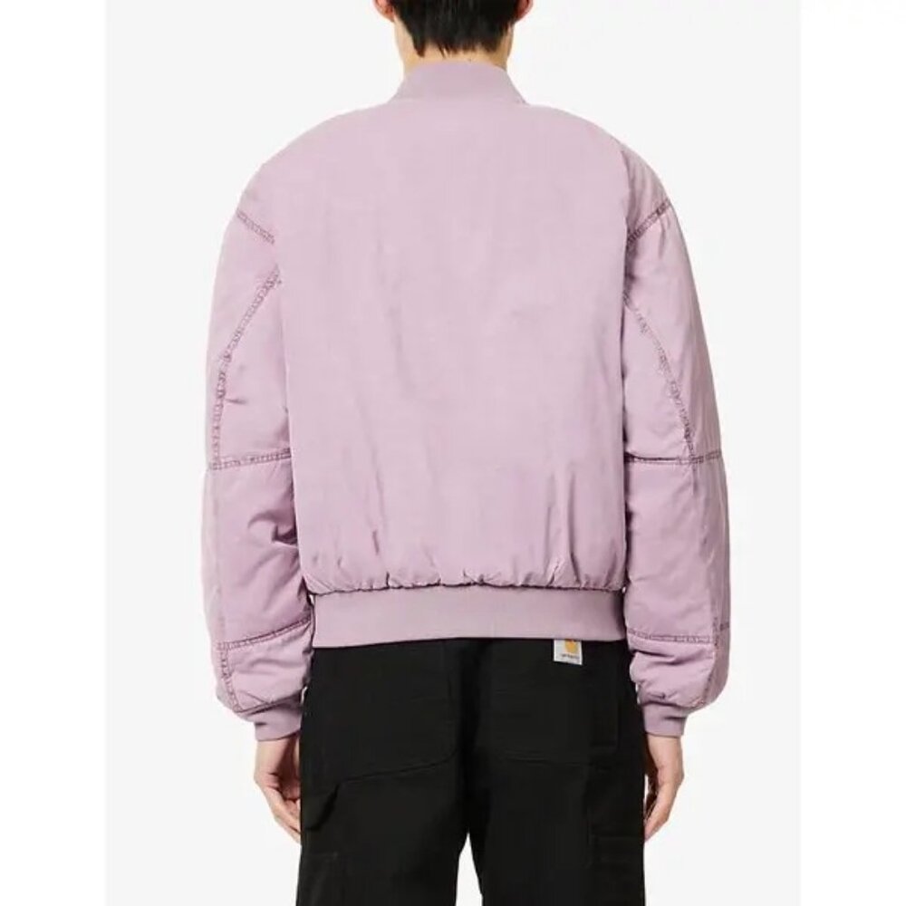 obey flight padded relaxed-fit woven-blend jacket SZ S - Picture 7 of 10